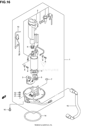 Fuel Pump (model K3/k4) Schematic