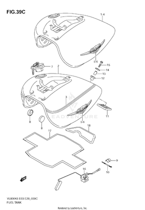 Fuel Tank (model K9) Schematic