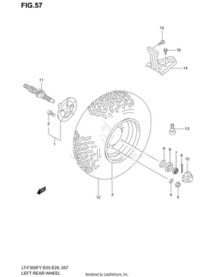 Left Rear Wheel Schematic