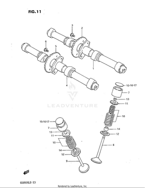 Cam Shaft - Valve Schematic