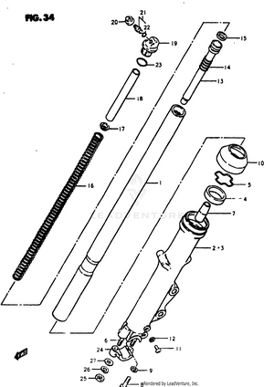Front Fork Schematic