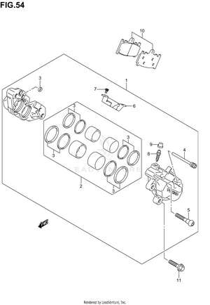 Front Caliper Schematic