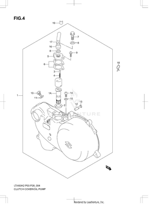 Clutch Cover - Oil Pump Schematic