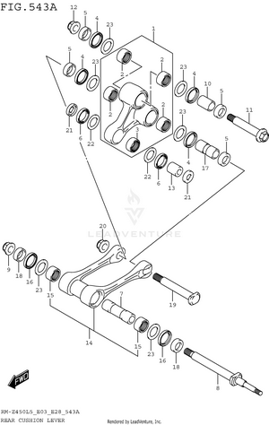 Rear Cushion Lever Schematic