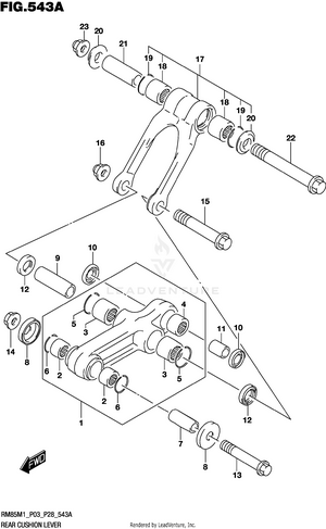 Rear Cushion Lever Schematic