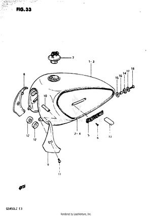 Fuel Tank (model X) Schematic