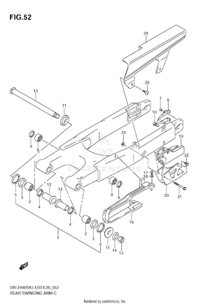 Rear Swinging Arm Schematic