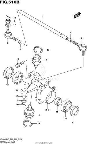 Steering Knuckle (lt-a400fl6 P33) Schematic