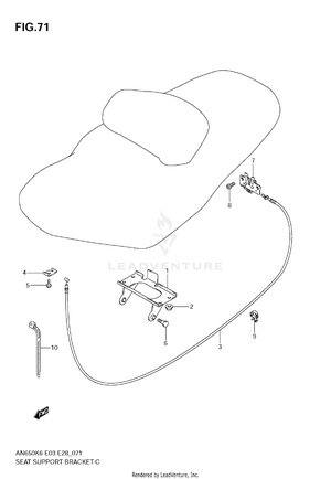 Seat Support Bracket Schematic