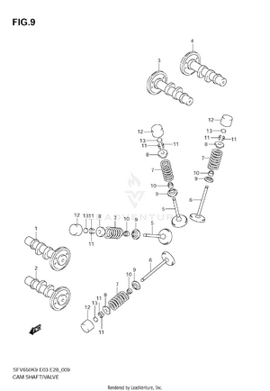Camshaft / Valve Schematic