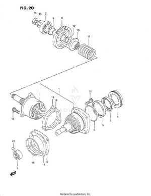 Secondary Drive Gear Schematic