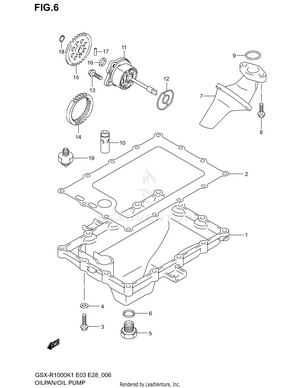 Oil Pan - Oil Pump Schematic