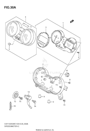 Speedometer (gsf1250sk7/sk8/sk9) Schematic