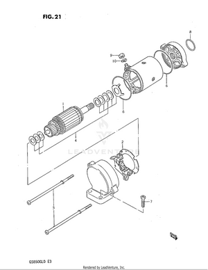 Starting Motor (model Z) Schematic
