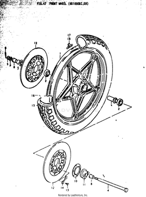 Front Wheel (gs1000ec Schematic