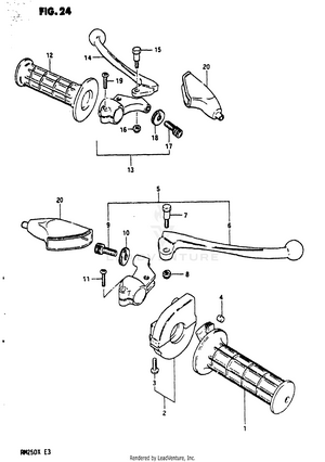 Handle Grip - Lever Schematic