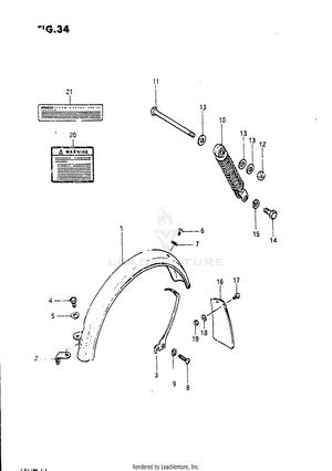 Rear Fender Schematic
