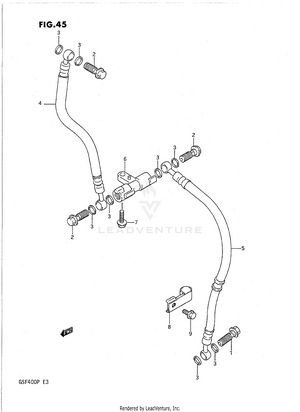Front Brake Hose Schematic