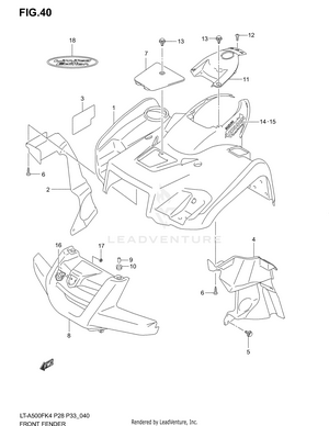 Front Fender Schematic