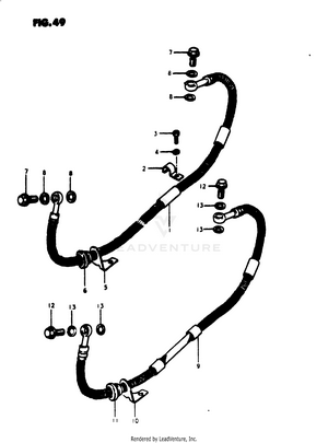 Rear Brake Hose Schematic