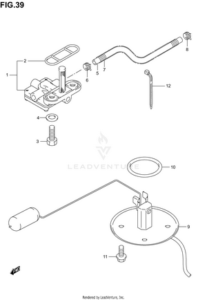 Fuel Cock (model K1/k2/k3/k4) Schematic