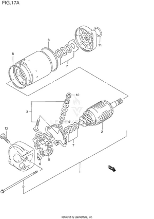 Starting Motor (model R/s) Schematic