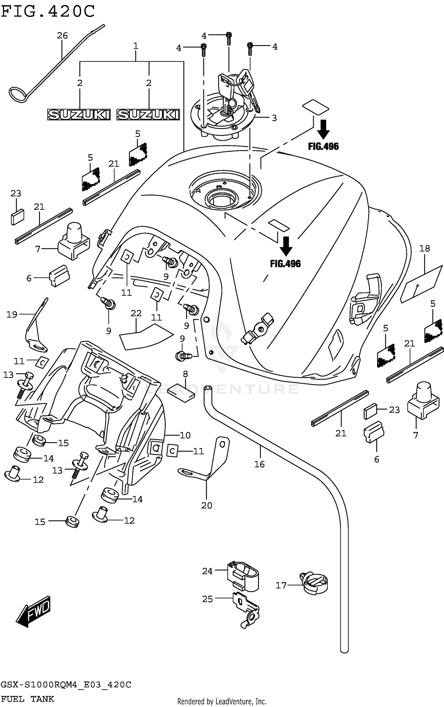 FUEL TANK (GSX-S1000RQM4 E33)