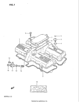 Cylinder Head Cover Schematic