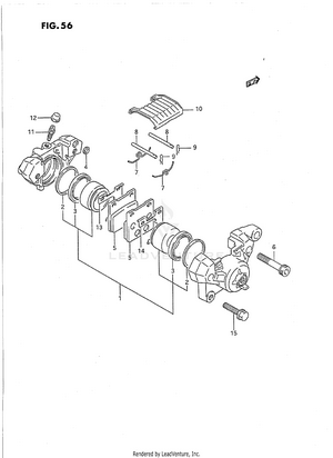 Rear Caliper (model K/l/m/n) Schematic