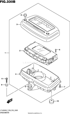 Speedometer (lt-a500xl7 P33) Schematic