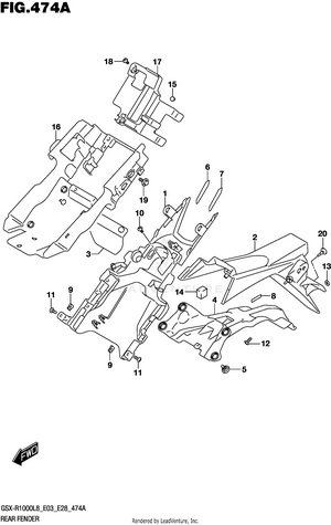 Rear Fender Schematic