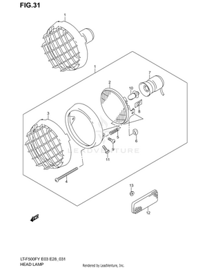 Headlamp (model W/x) Schematic