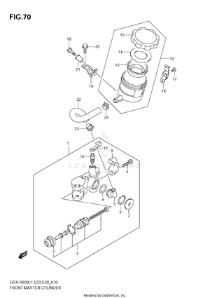 Front Master Cylinder Schematic