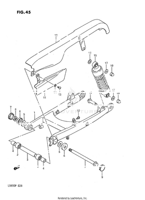 Rear Swinging Arm Schematic