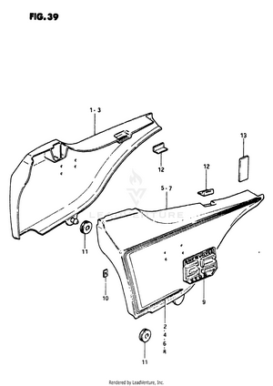 Frame Cover (gs1100ex) Schematic