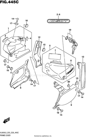 Frame Cover (vl800tl5 E03) Schematic