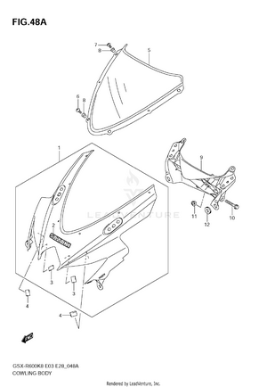 Cowling Body (model K9) Schematic