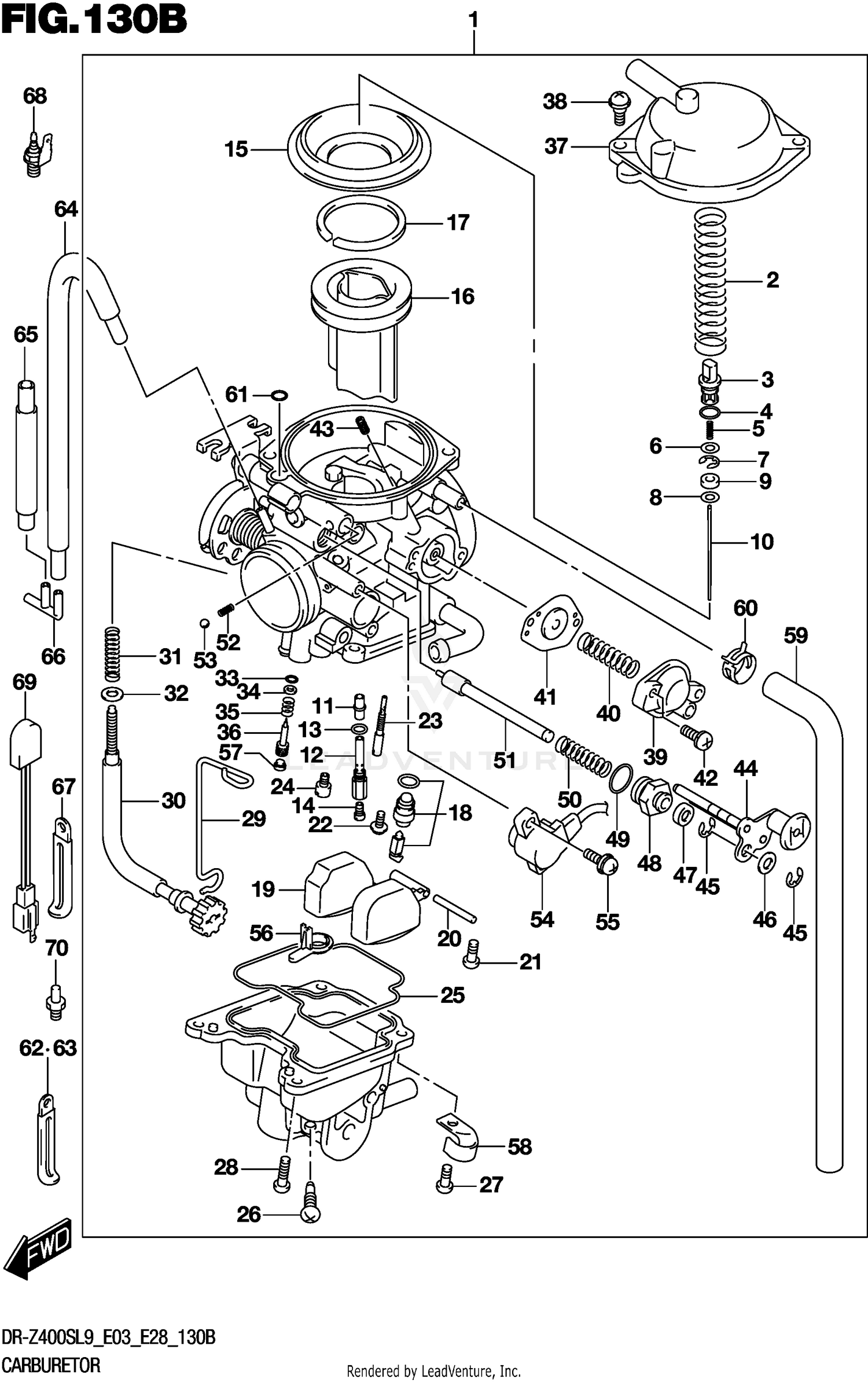 CARBURETOR (DR-Z400SL9 E28)