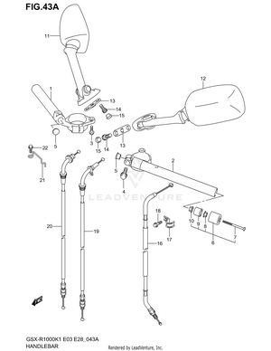 Handlebar (model K2) Schematic