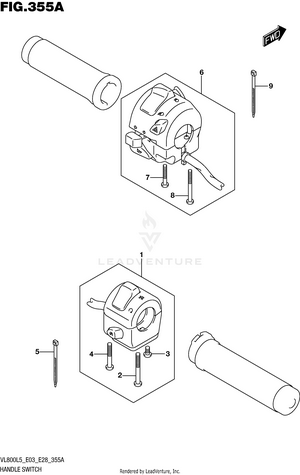 Handle Switch (vl800l5 E03) Schematic