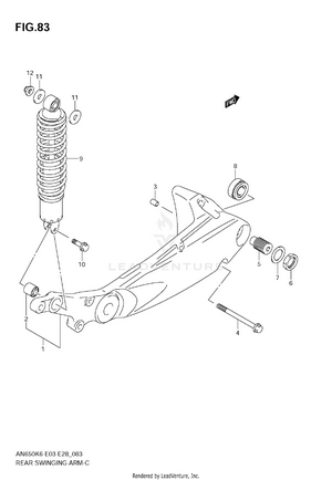 Rear Swinging Arm Schematic