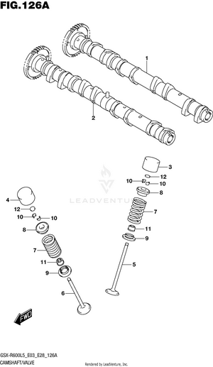 Cam Shaft/valve Schematic