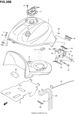 Fuel Tank (model K4) Schematic