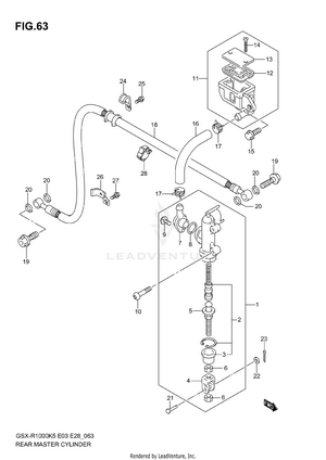 Rear Master Cylinder Schematic