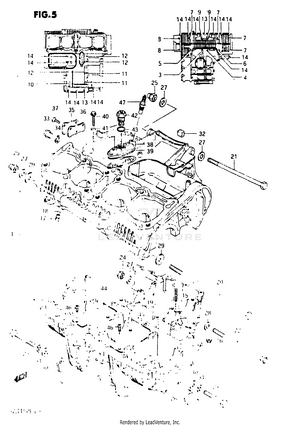 Crankcase (gs1150es3/ese -e.no.102247) Schematic