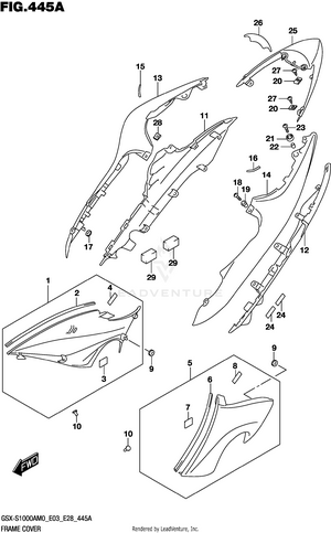 Frame Cover (gsx-s1000a) Schematic