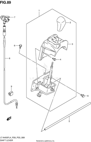 Shift Lever (lt-a400fzl4 P28) Schematic