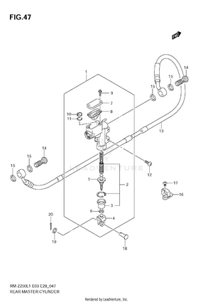 Rear Master Cylinder Schematic