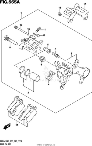 Rear Caliper Schematic