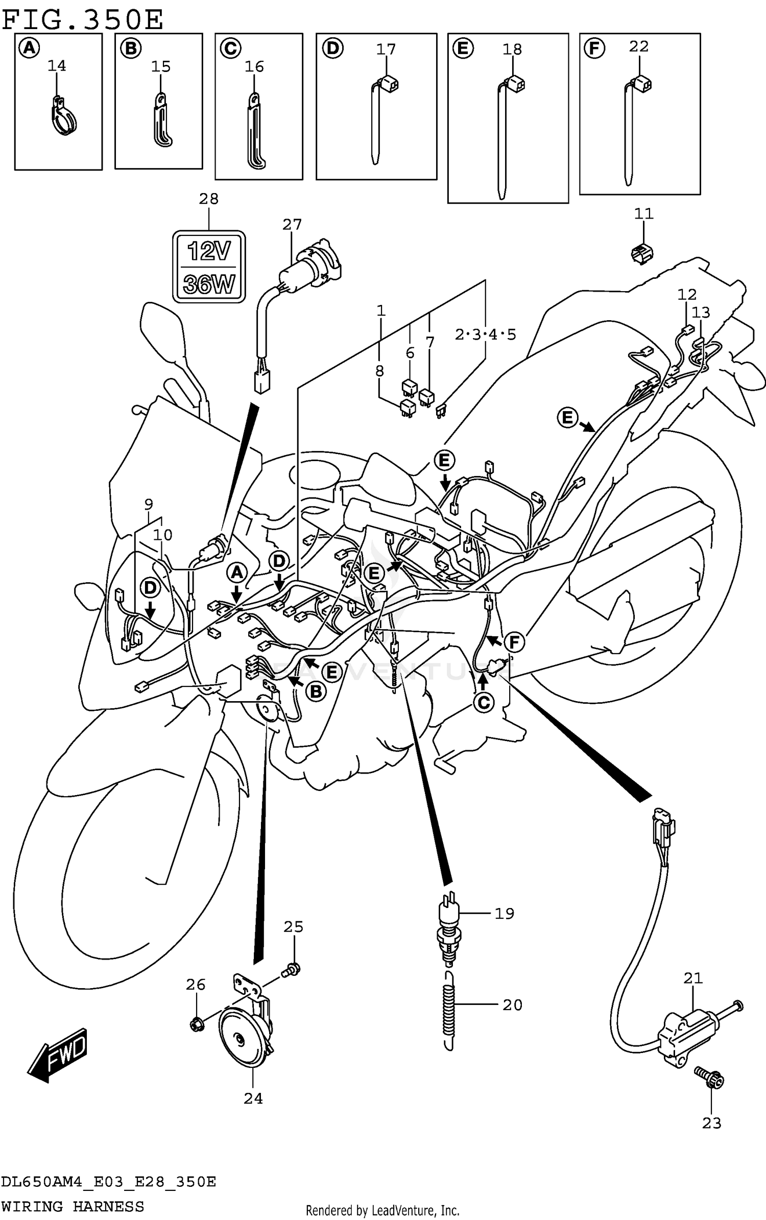 WIRING HARNESS (DL650XAM4 E28)